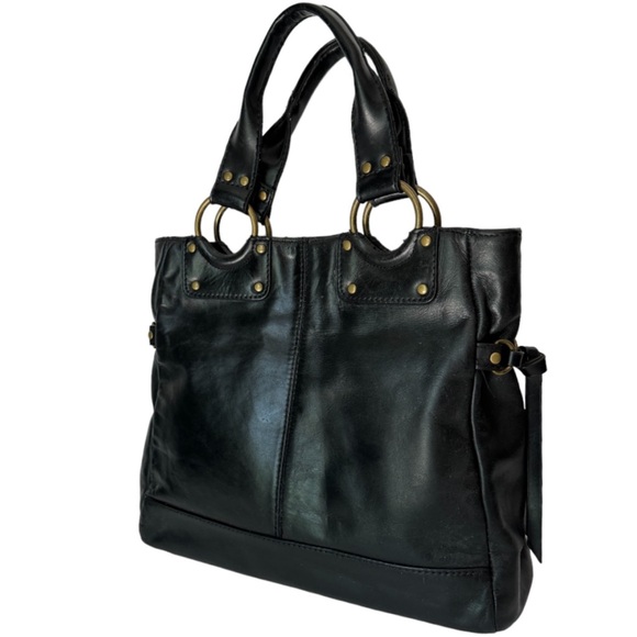 Kenneth Cole Reaction Black Nappa Leather Tote - Picture 9 of 16